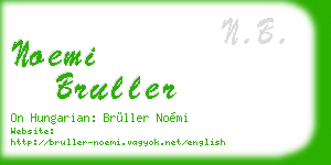noemi bruller business card